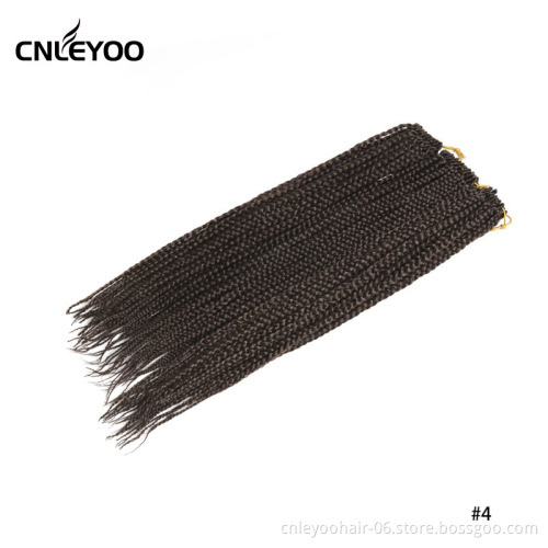 Special offer wholesale 18 inch durable anti-shedding low temperature fiber dark brown crochet hair